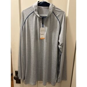 New LITTLE DONKEY ANDY PULLOVER 1/4 ZIP LIGHT  Running SIZE 2xl Gray